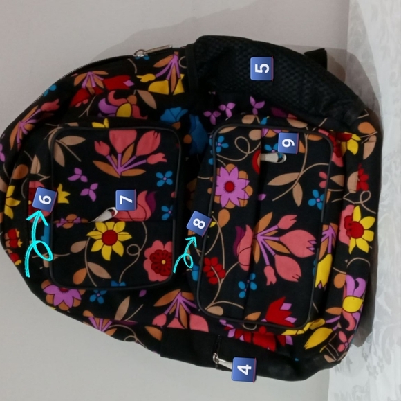 African Textile Backpack - Picture 10 of 11